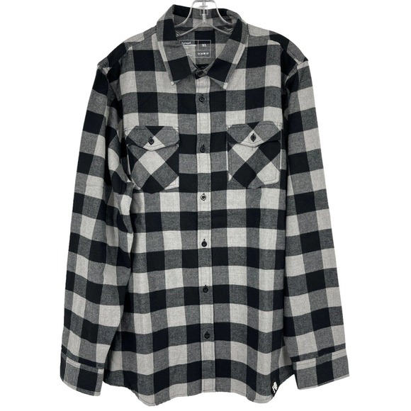 FORWARD OBSERVATIONS GROUP Pano Comanche Flannel Gray FOG Long Sleeve Mens XL - Picture 1 of 10